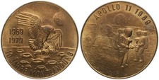 Medaille - 10 Jahre Mondlandung 1969 - 1979 - Apollo 11 1969 - V
