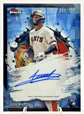 Luis Matos 2024 Topps Finest Rookie Auto #FA-LM Sky Blue /150