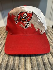 Vintage 90s Tampa Bay Buccaneers Splash Snapback Hat Logo 7 Adjustable Rare