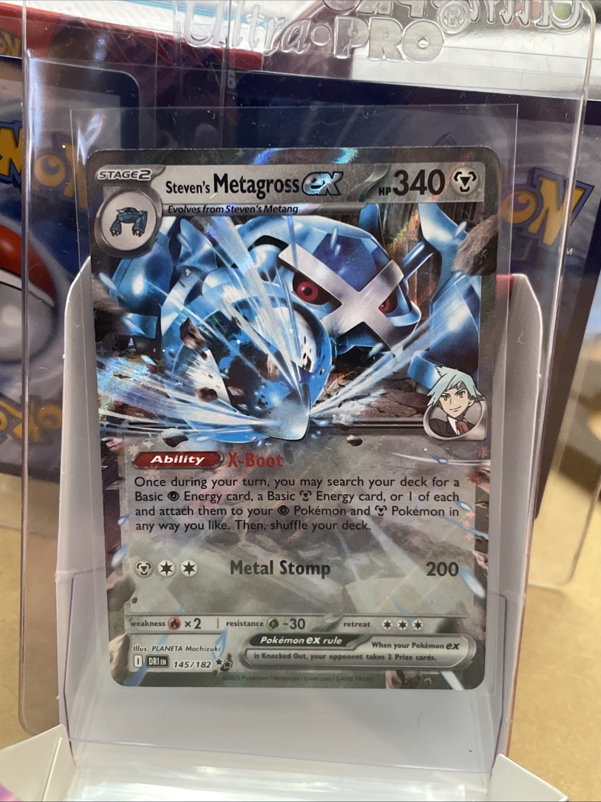 Pokemon TCG - Steven's Metagross ex 145/182  - Destined Rivals - NM