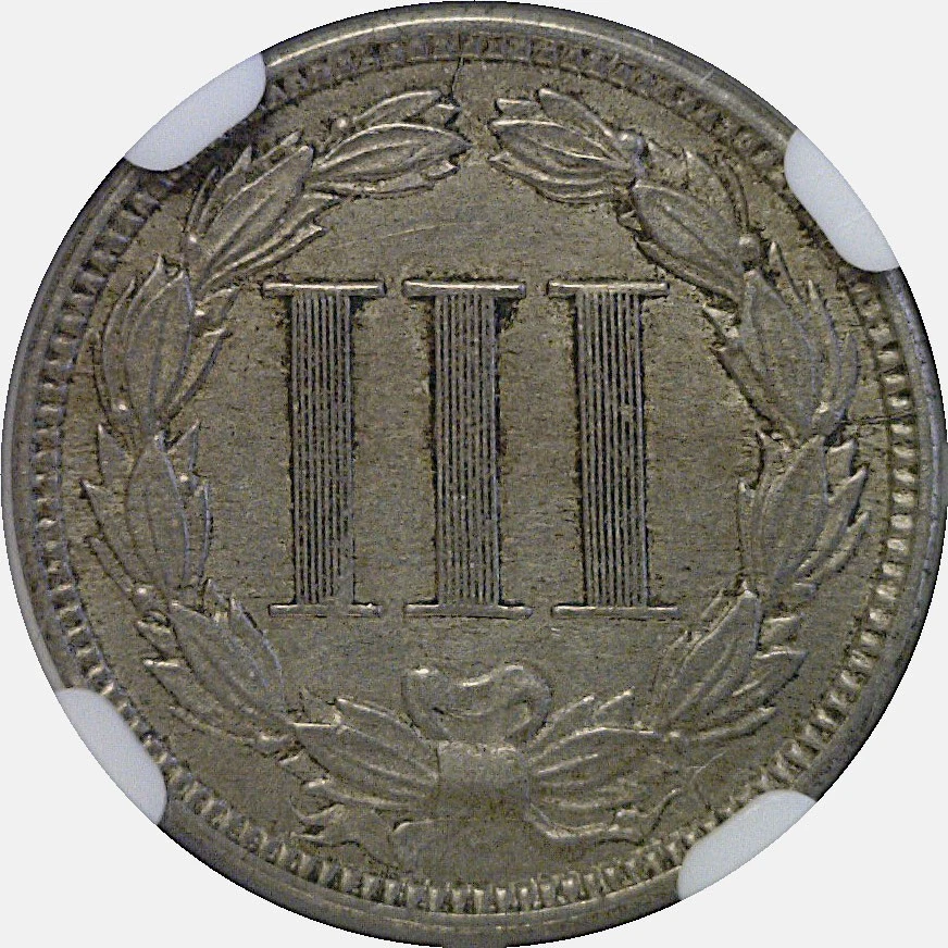 1883 Nickel Three Cent  -  NGC XF-45 - Image 3 of 3