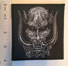 Motorhead Venom Band Snaggletooth Warpig Black Border Woven Patch