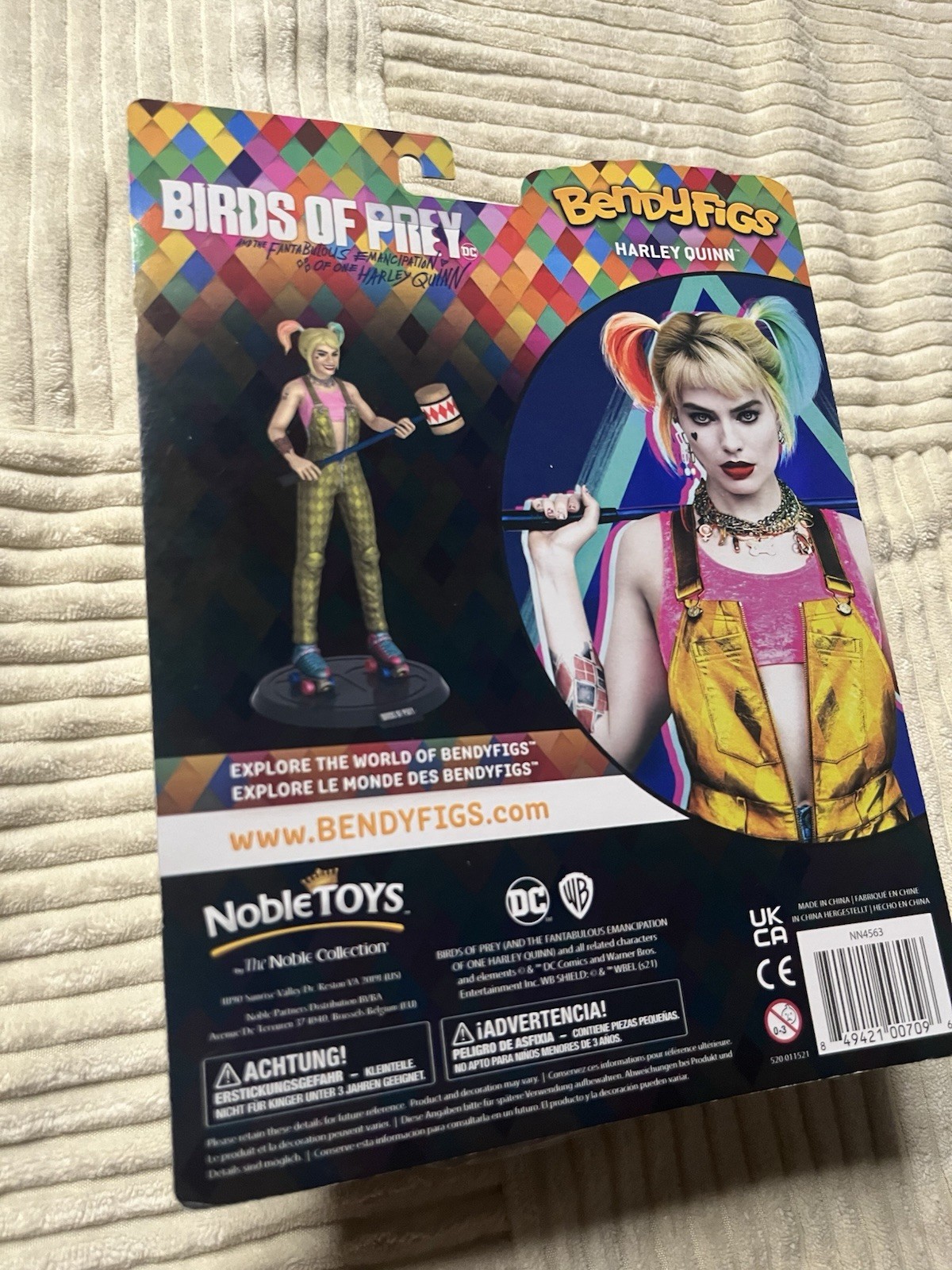 DC Comics Bendyfigs Harley Quinn Birds Of Prey 7.5” Inch Action Figure NIP