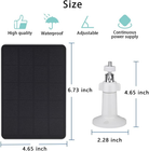 Solar Panel Compatible with Simplisafe Outdoor Camera Series 2 Wireless, 4W 5V S 313045038069