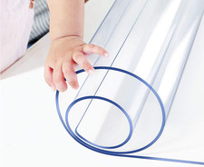 16X30 Inch Clear PVC Office Desk Pad for Computer Vinyl Glass Table Protector fo