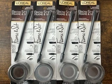 Loreal Brow Stylist Frame & Set Cream Pomade #214 WARM BRUNETTE L'Oreal 4 Pack
