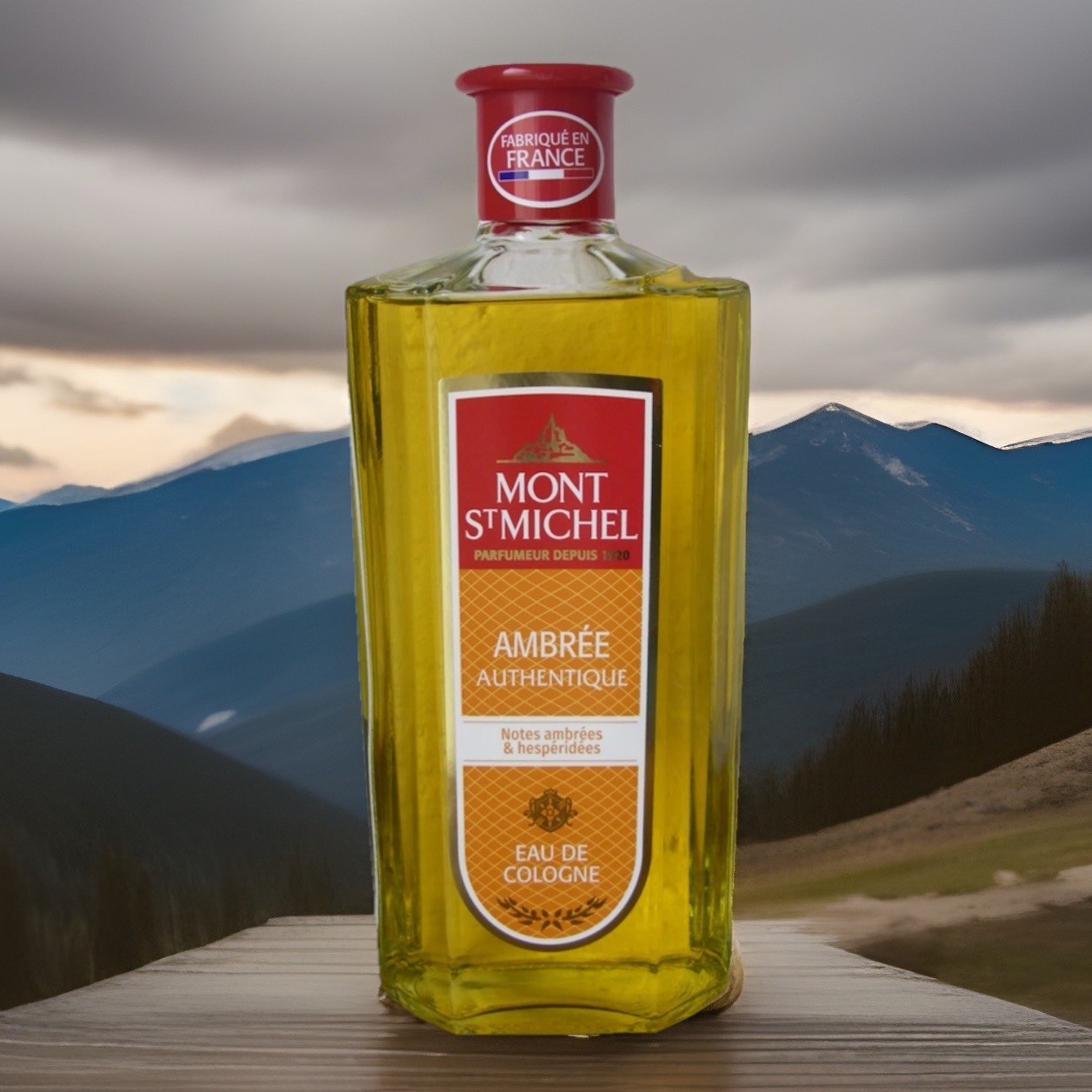 MONT SAINT MICHEL Ambrée Authentique eau de cologne mixte 500 ml parfum ambre traditionnel