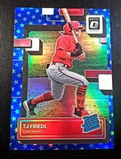 2022 Panini Donruss Optic - Rated Rookie T.J. Friedl #83 Spirit of 76 Prizm /76