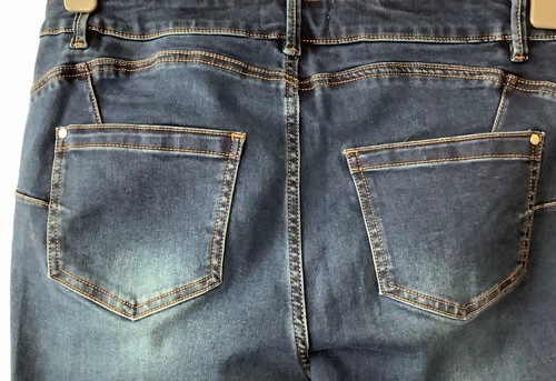 NUTMEG SIZE 16 LONG BLUE SUPER SHAPER SKINNY JEANS. BNWT. - Picture 5 of 5