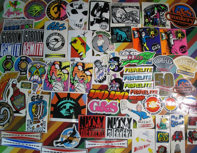 vtg 1970s 1980s G&S Gordon and Smith skateboard sticker - Surf