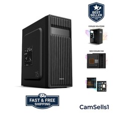 Compact T6 ATX Mid Tower PC Case with Pre-Installed Fan for Optimal Airflow
