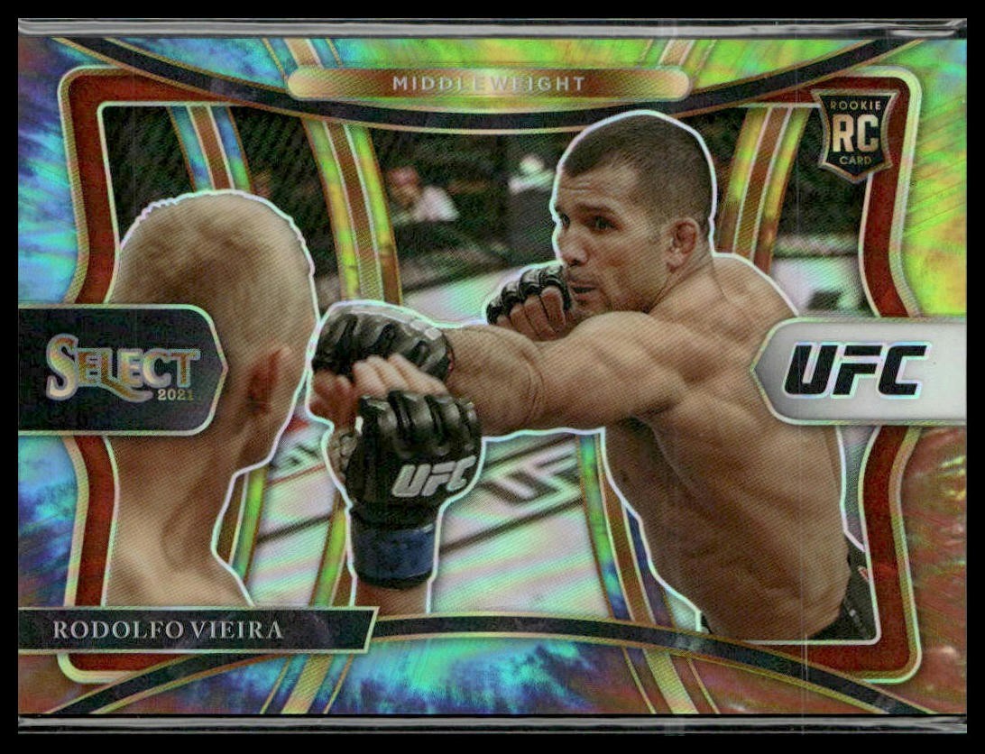 2021 Panini Select UFC #188 Rodolfo Vieira Tie-Dye Prizms #/25