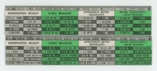 Weight Cubic /Linear Measure and Metric Equivalents VARI-VUE Lenticular 6