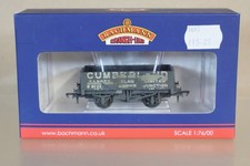 BACHMANN 37-071 WEATHERED CUMBERLAND SIDDICK 5 PLANK WAGON 22 with LOAD op