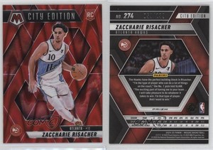 2024-25 Mosaic City Edition Red Seismic Prizm /299 Zaccharie Risacher Rookie RC