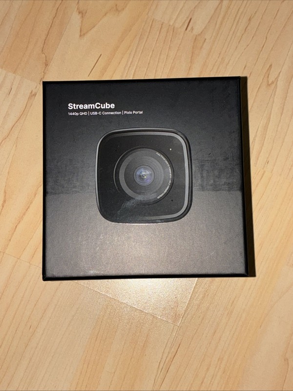 Pixio StreamCube Webcam Professional 1440p Web Camera