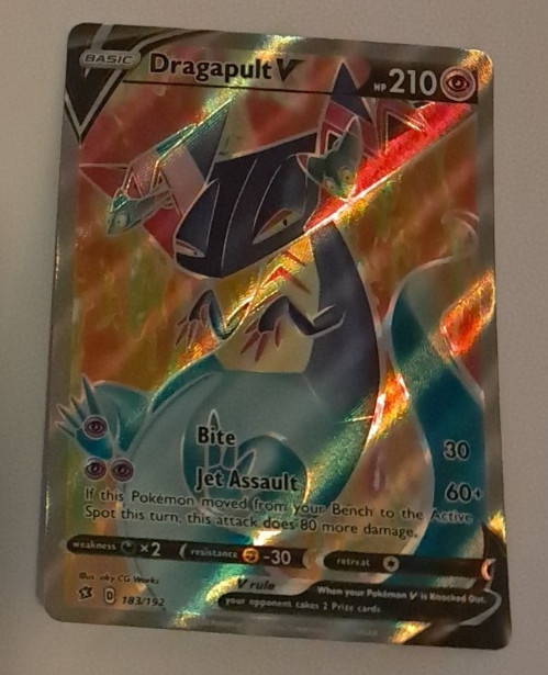 Dragapult V 183/192 NM/M Full Art Sword and Shield Rebel Clash Pokemon