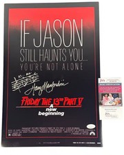 Harry Manfredini signed?12x18 Poster Composer Friday the 13th Part V A New Begin