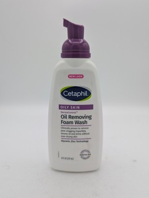 Cetaphil Derma Control for Oily Skin Oil Removing Foam Wash 8 oz