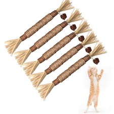 Silvervine Sticks Cat Chew Toys for Indoor Cats Dental Care Teeth Cleaning, N...