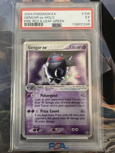 2004 Pokemon Fire Red & Leaf Green 108 Gengar ex PSA 5 118831248 Graded Pokemon