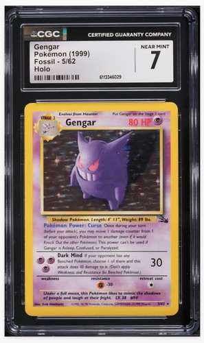 Gengar (Unlimited) graded CGC 7 for sale on eBay