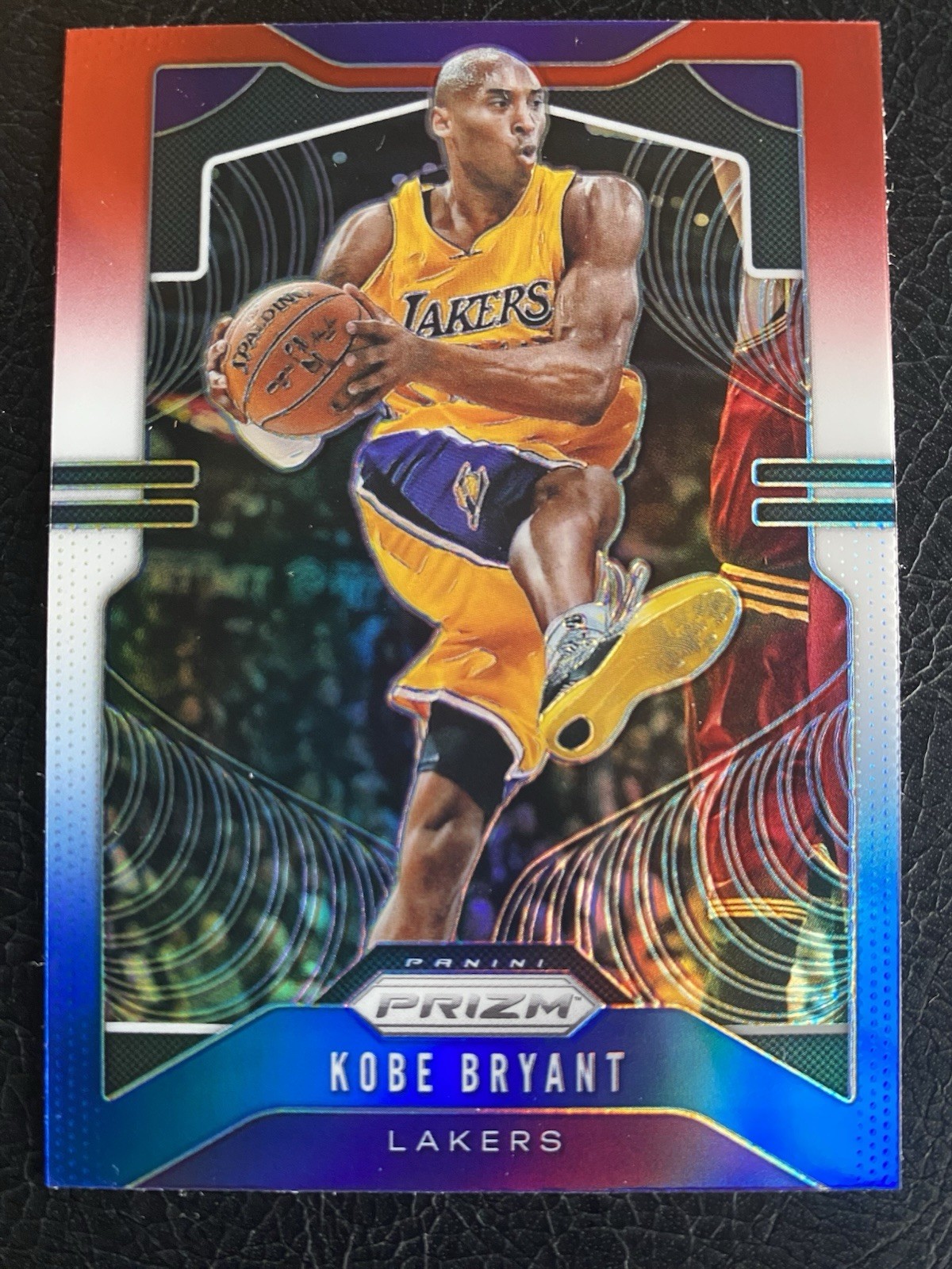 2019-20 Panini Prizm #8 Kobe Bryant Red White Blue Prizm Refractor Lakers MVP