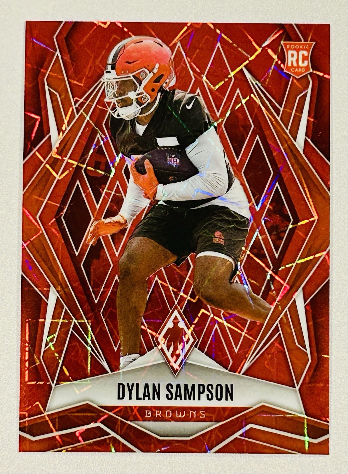 Dylan Sampson 2025 Phoenix #250 Rookie Red Lazer Prizm RC /199 Cleveland Browns