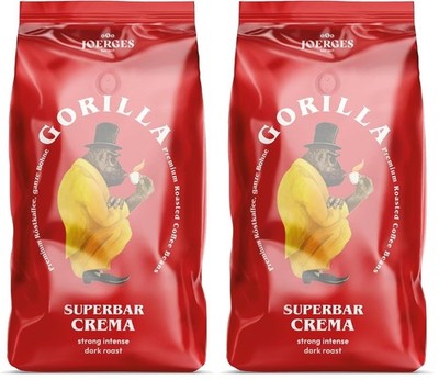 Joerges FF01GOSB Espresso Gorilla Super Bar Crema, 1 kg (Pack of 2)