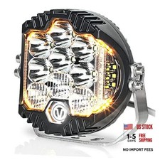 50W LED Driving Light, 5000LM Offroad Light IP67 Waterproof Round 5 Inch White