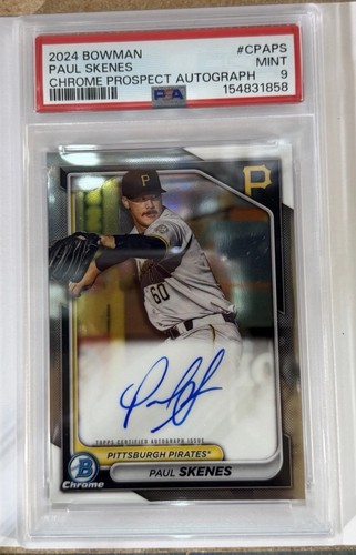 2024 Bowman Chrome Prospect Autographs Paul Skenes #CPAPS PSA 9