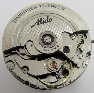 ETA 2879 automatic 17 jewels Mido 21,600 Watch Movement for parts ...