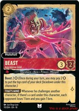 Beast - Aggressive Lord Lorcana TCG 10 - 113/204 Holofoil