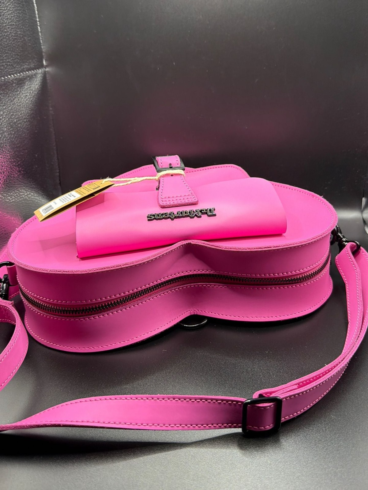 Rare* Dr. Martens Pink Leather Heart Bag Crossbody Backpack image 7