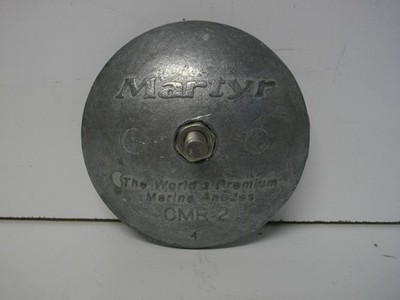 Martyr CMR-2 CMR02 Zinc Rudder & Trim Anode 2 13/16'' diameter