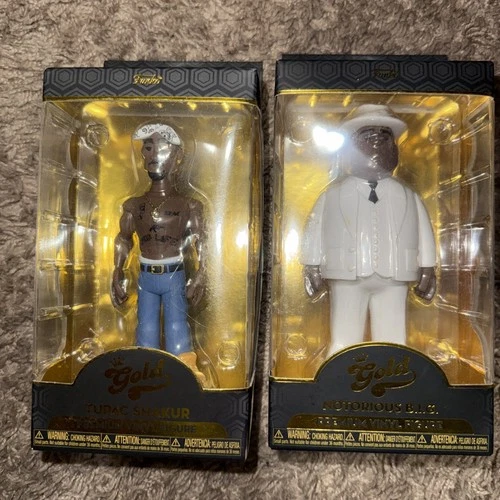 Funko Gold Tupac Shakur Premium Notorious BIG Premium Vinyl Figure