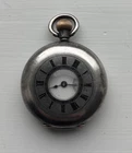 Antique OMEGA Half Hunter .935 Silver Pocket Watch
