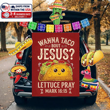 Halloween Religious Trunk or Treat Car Decorations Kit for Suv  Christian Trunk o