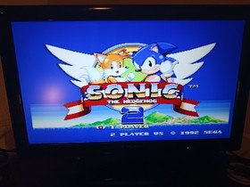 SEGA Genesis Console Model 2 MK-1631 Bundle + Authentic Sonic 2 + 1 Controller 