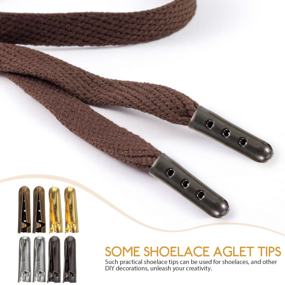 APL 20 Pezzi Punte per Corda Testa per Lacci in Metallo Accessori di Ricambio Finali