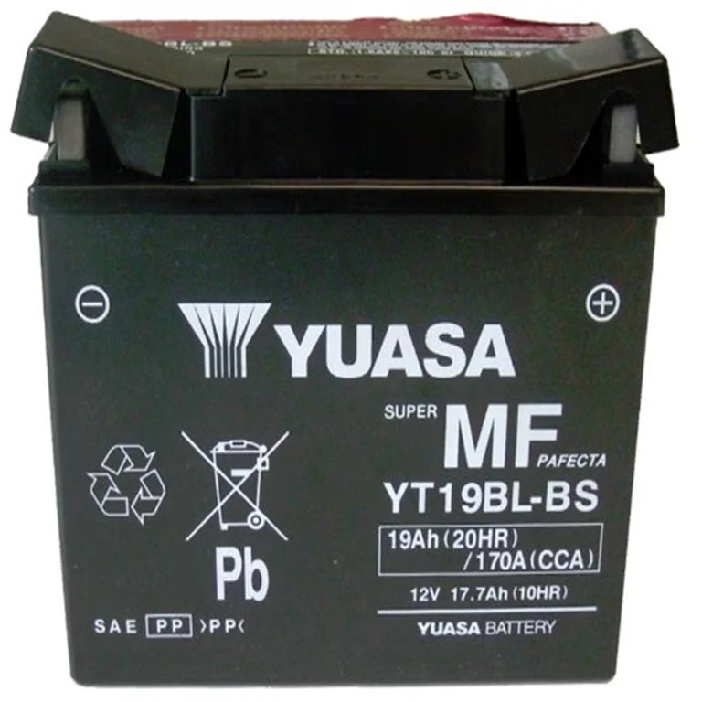 Batería Yuasa Alto Rendimiento Libre de Mantenimiento - YT19BL-BS YUAM6219BL Foto 3 de 4