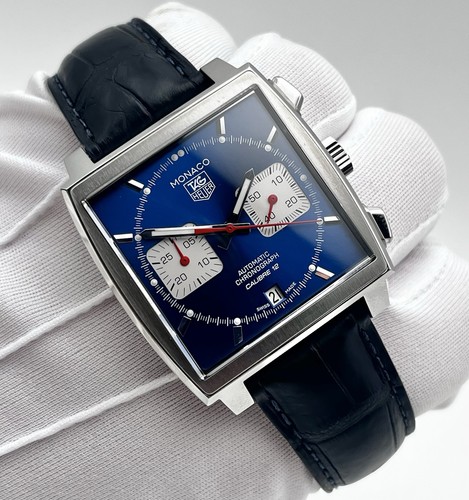 Tag Heuer Monaco ‘Steve McQueen’ Blue 39mm (CAW211P) 2022 Box Papers Warranty