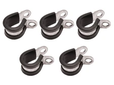 Stainless Steel Cushion Clamp Set x5 15mm x 15mm hose ring worm Resto Country