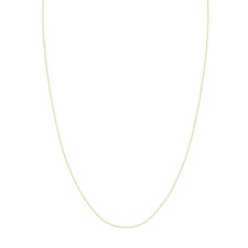0.85mm Open Dainty Twisted Rope Chain Necklace Real Solid 14K Real Yellow Gold