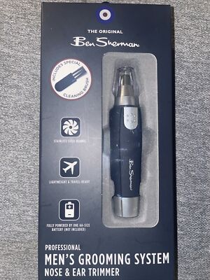 New Ben Sherman Professional Men's Travel Grooming System Nose & Ear Trimmer