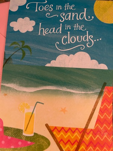 Hallmark Greeting Mothers Day Beach-Themed Card With Pink Envelope By Hallmark - Picture 8 of 8