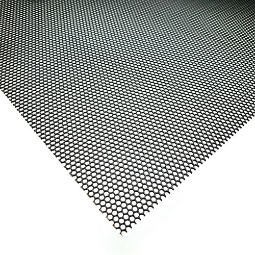 Stahl Hexagonal Lochblech HV2-2,5 Schwarz Gitter Stahl 1mm dick Blech Zuschnitt - Bild 3 von 3
