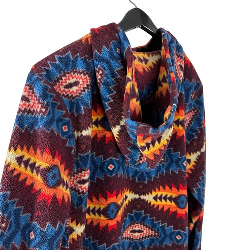 Chaqueta polar para hombre Y2K Dravus Azteca multicolor cuarto cremallera talla L - Imagen 8 de 9