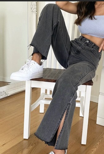 Glassons Super High Rise Split Hem 90's 