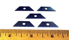 Mini Blades 5-Pack Single-Hole Small Utility Knife Cutter Replacement 1-1/8" L